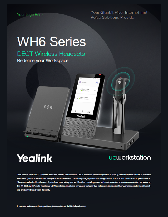 Yealink WH6 Series Wireless Headsets